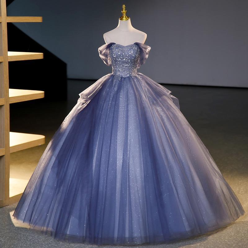 Art Exam Evening Dress Shoulder 1011 New Vocal Dance ** Singing Tutu Dress Report Performance Dress Women