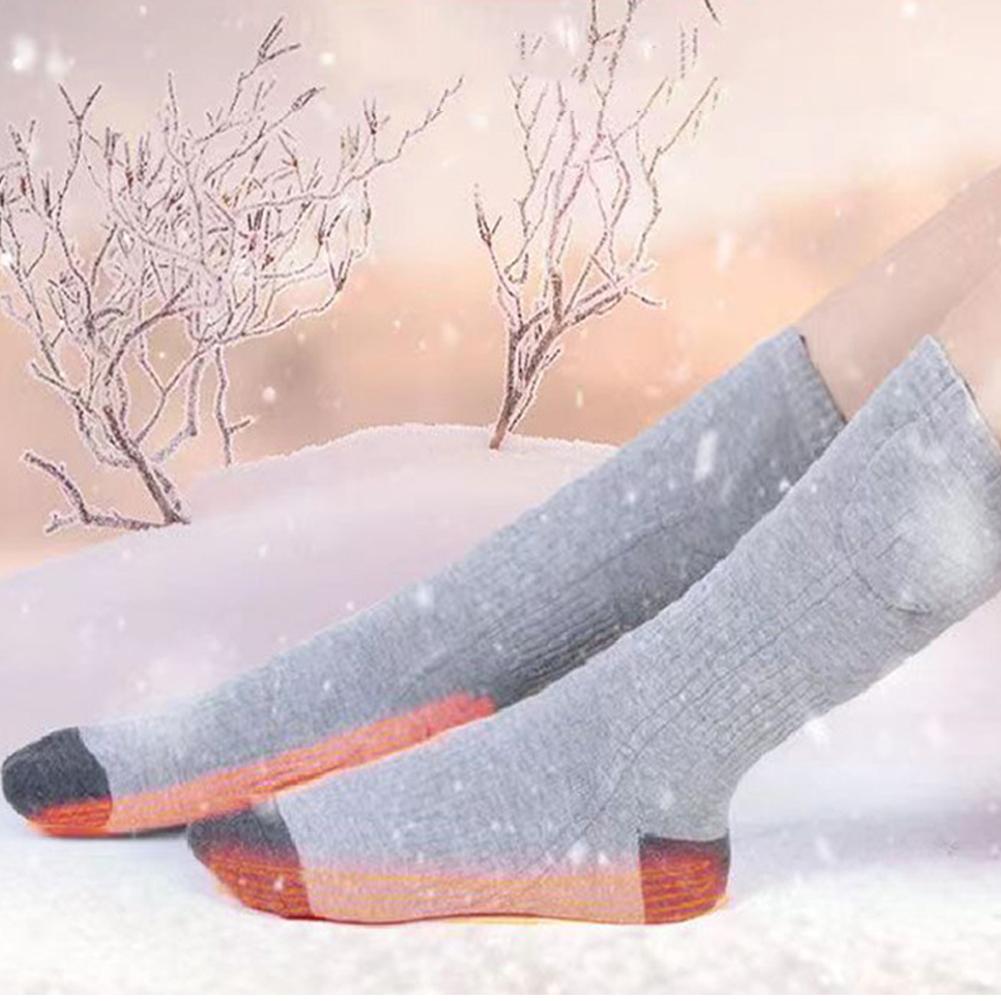 Electric Heated Socks 3 Level Temperature Electric Heating Socks Cold-Proof Foot Warmers Fast Heating for Outdoor Skiing Hiking