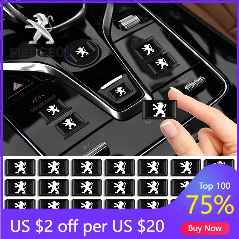 2026 Hot Car Sticker For Peugeot Fashion New Car Styling 3D Car Interior Dekoration Stickers Badges For Peugeot 206 207 208 306 