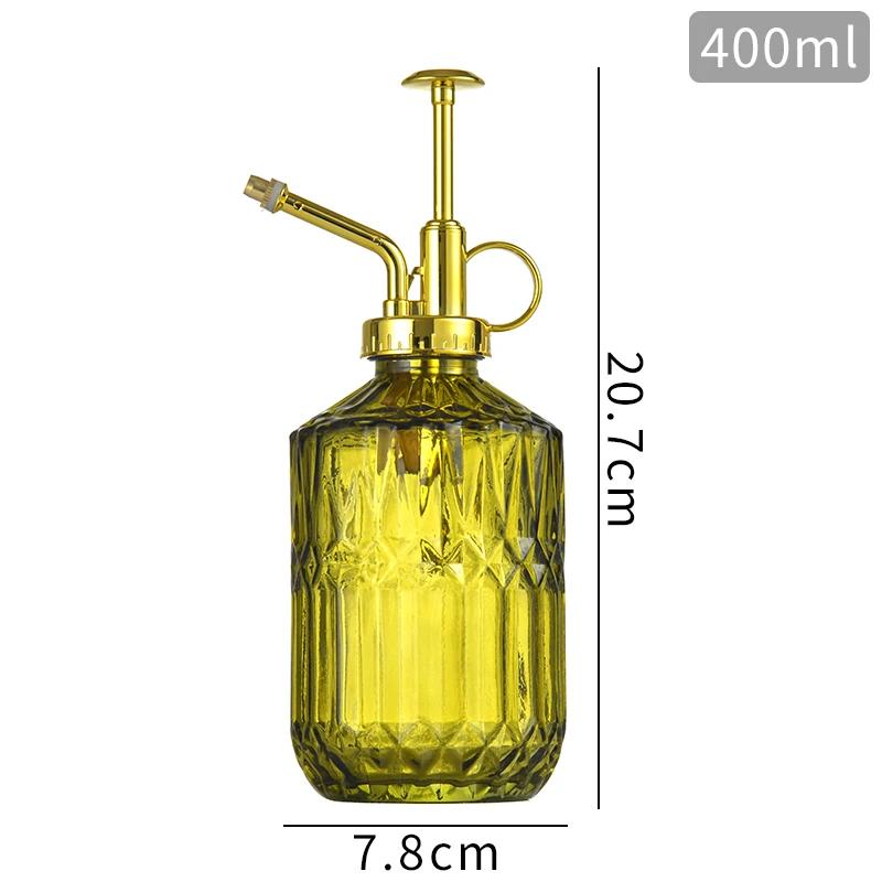 Retro Relief Sprayer Glass Bottle Gardening Home 400 ML Large Capacity Container Bottle Bathroom Decoration Sanitize Bottles