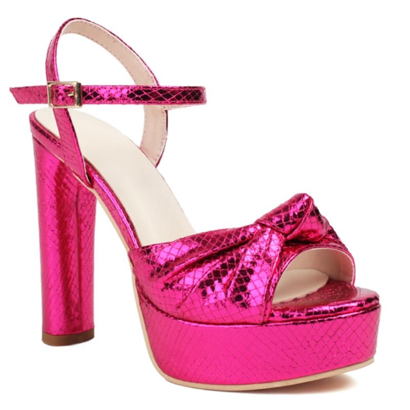 Luxury Gold Women's Sandals Shoes Summer 2025 Sexy Platform Silver Green Pink High Heels Ankle Strap Dance Wedding Shoes Ladies
