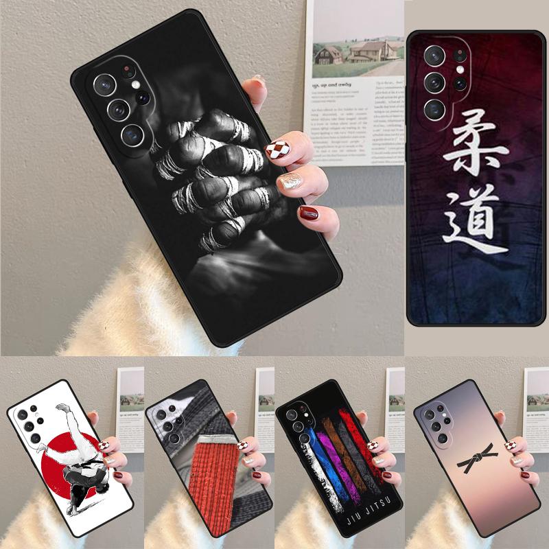 Janpan Judo Silicone Phone Case For Samsung Galaxy note 10 pro S26 S25 S24 S23 S22 S21 Plus S25Ultra Capa Cover