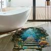 3D Wall Breaking Wall Stickers Living Room Wall Decor Boys Children's Room Underwater World Wall Stickers