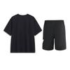 Li Ning Retro Loose Comfortable Letter Versatile Short Sleeve Top Fashion Simple Five Point Shorts Casual Sports Suit Unisex Sets AHSU745-1+YKSV197-2