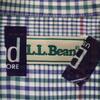 L.L.BEAN 80s Vintage Check Pattern Short Sleeve Button Down Shirt Men's Used