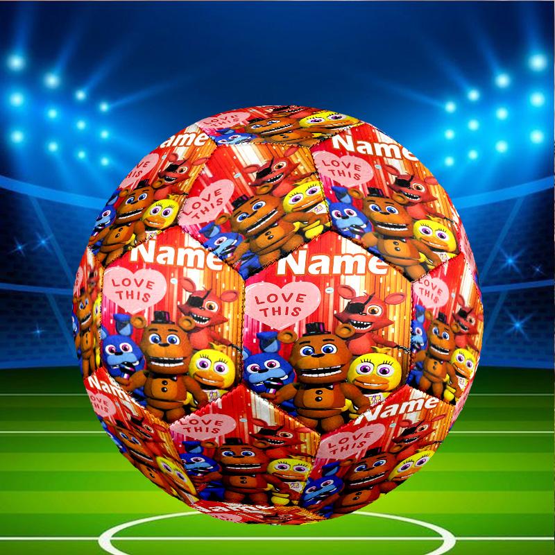 Custom Name Personalized Five Nights at Freddy's Print Size 5 Soccer Ball Training & Match Football, for Team, Kicking, Gift for Football