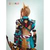Lardoo Games   Gorou Cosplay Costume Men Blue Fox Boy Costume Halloween Pants Tail Full Set