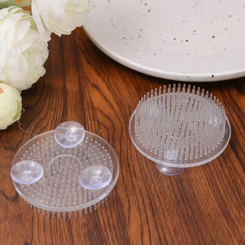 Round Ikebana Stem Holder Suction Cup Transparent Flower Arrangement Base Flower Fixing Bracket Vases Floral Fixed Base Holder Cup Holders 5