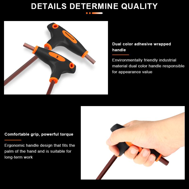 Т-образная шестигранная отвертка T25/2.5/3/4/5/6/8/10 мм хром-ванадиевая сталь — фото 16