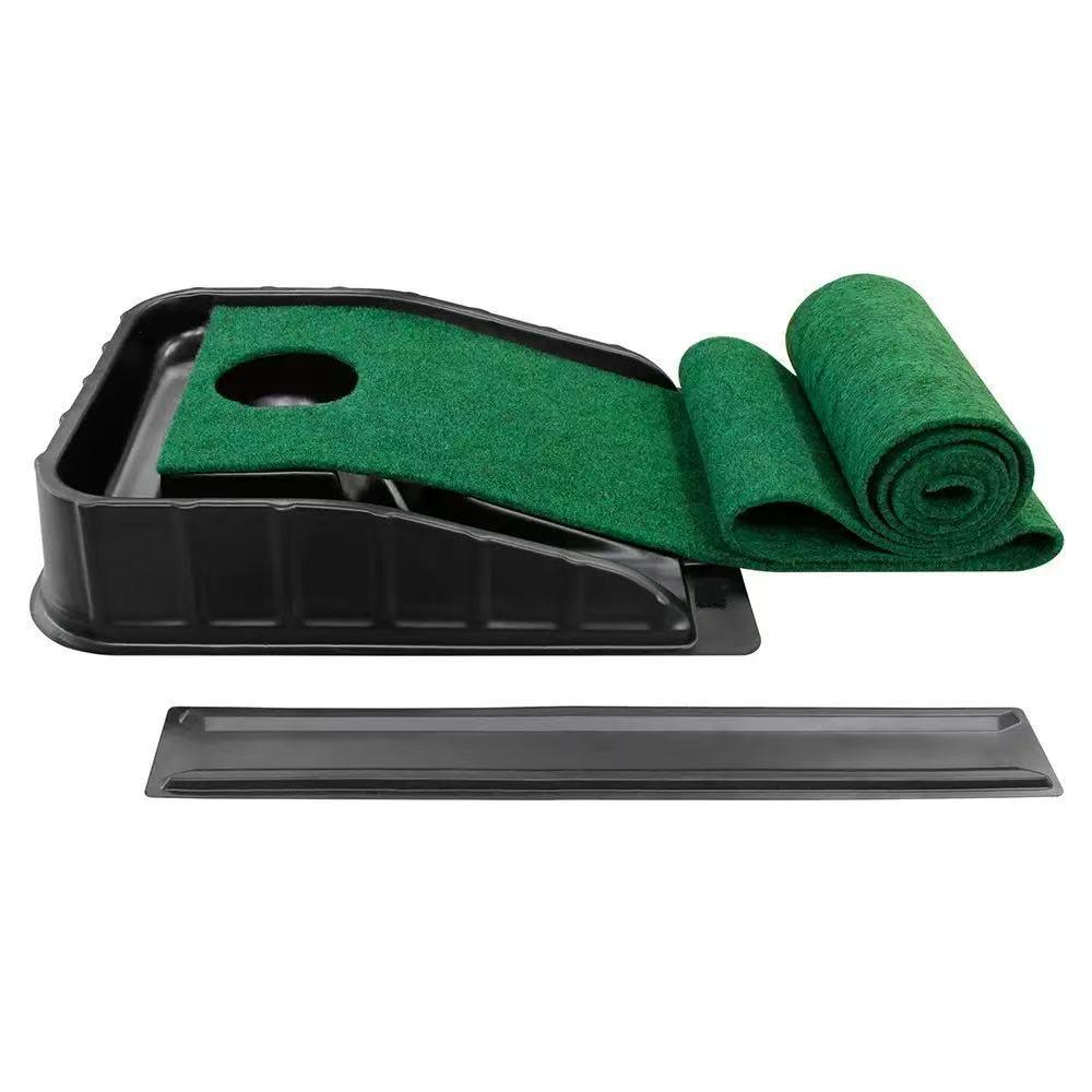 Golf Single Hole Flocking Putter Practice Mat