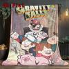 Gravity Falls 2D Flaches Muster Flanelldecke Hohe Qualität Alle Jahreszeiten Wärme und Komfort Perfekt für Weihnachtsgeschenke.NMT0928634