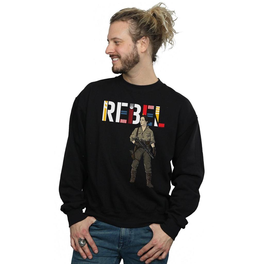 Star Wars Mens The Rise Of Skywalker Rebel Rose Sweatshirt