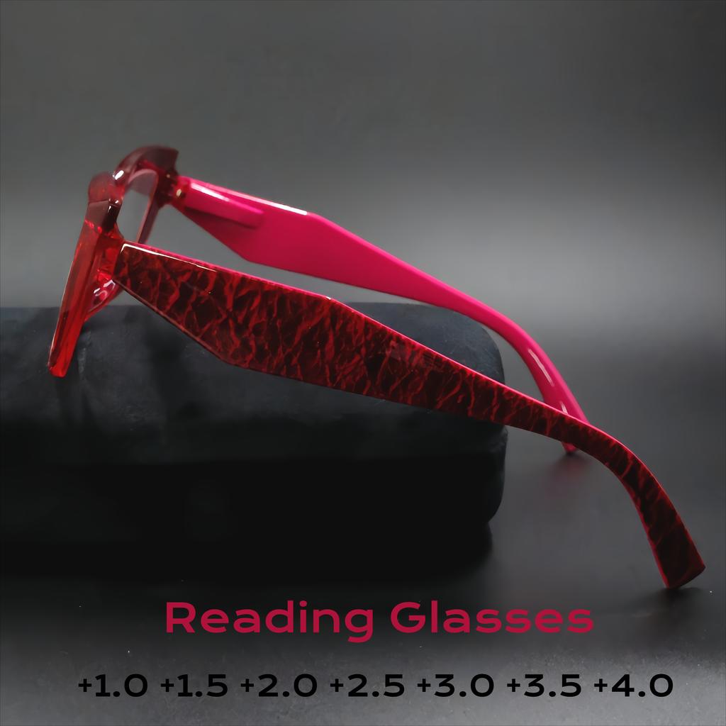 Bright Colors Cat Eye Frame Reading Glasses for Women Blue Light Blocking Presbyopia Glasses Far Sight Eyewear Diopter To +4.0