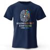 Funny Brain Power Printed 100 Cotton TShirt Soft  Breathable Casual Tops Round Neck Short Sleeve fashion Unisex Quirky Style