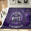 Sacramento Kings Print Flannel Blanket High Quality Warm Comfortable Cover for All Seasons Perfect for Gifts Home Decor
