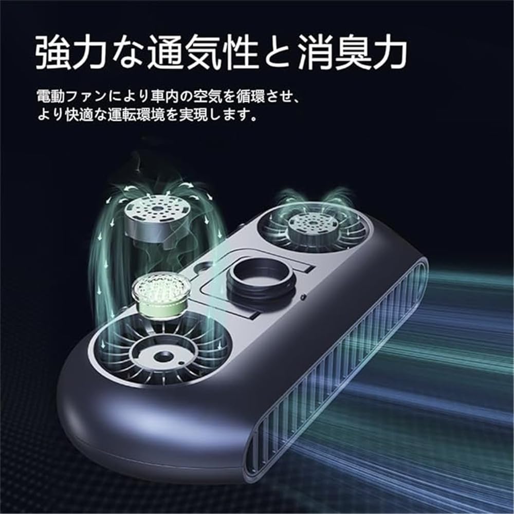 AUSTYLCO Car Fan, Car Fan, Desktop Fan, Small Fan, Universal Car, Twin Turbo Wind,