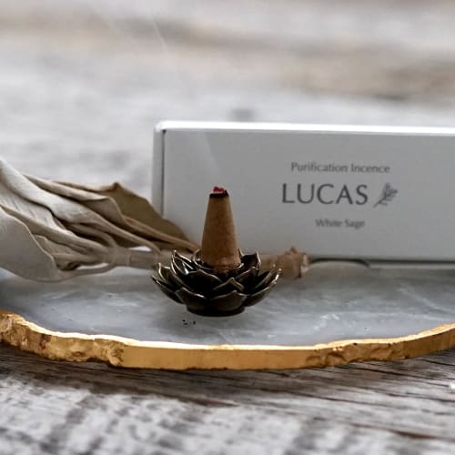 LUCAS White Sage Purifying Incense (White Sage Cone)
