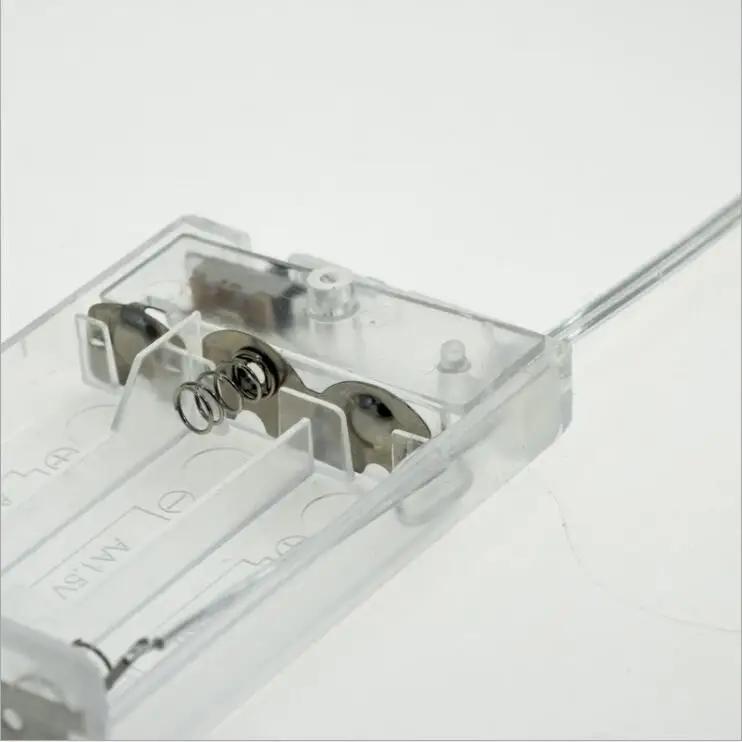 

3 * Держатель для батареек AA Коробка для хранения с выключателем и крышкой для батареек AA 4,5 В Стандартный контейнер Черный Белый Прозрачный 3AA Top switch