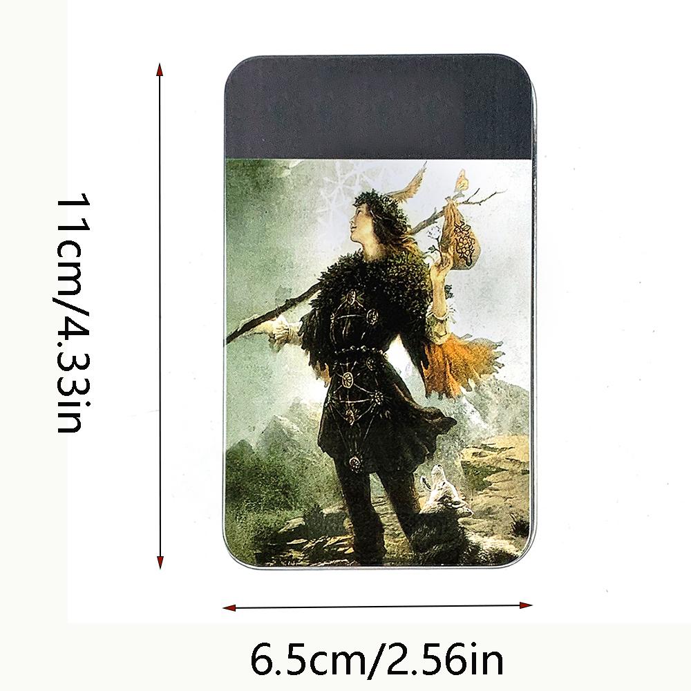 Tarot Cards Family Entertainment Board Game In A Tin Metal Box Gold Plated Edge Tarot Cards For Divination Tarot Deck