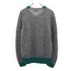Acne Studios Wool Blend Long Sleeve V Neck Knit XS Gray Sweater Men's Used