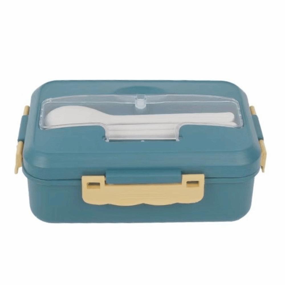 

Divided Lunch Box Wheat Straw Leakproof Storage Box Portable Food Storage Container темно-зелений колір