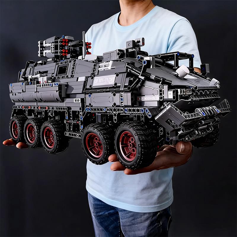 6 in 1 Blocchi da Costruzione Militari Tigre Auto della Polizia Veicolo Corazzato Set Aereo Giocattoli da Costruzione Fai da Te per Bambini Regalo di Natale Compleanno