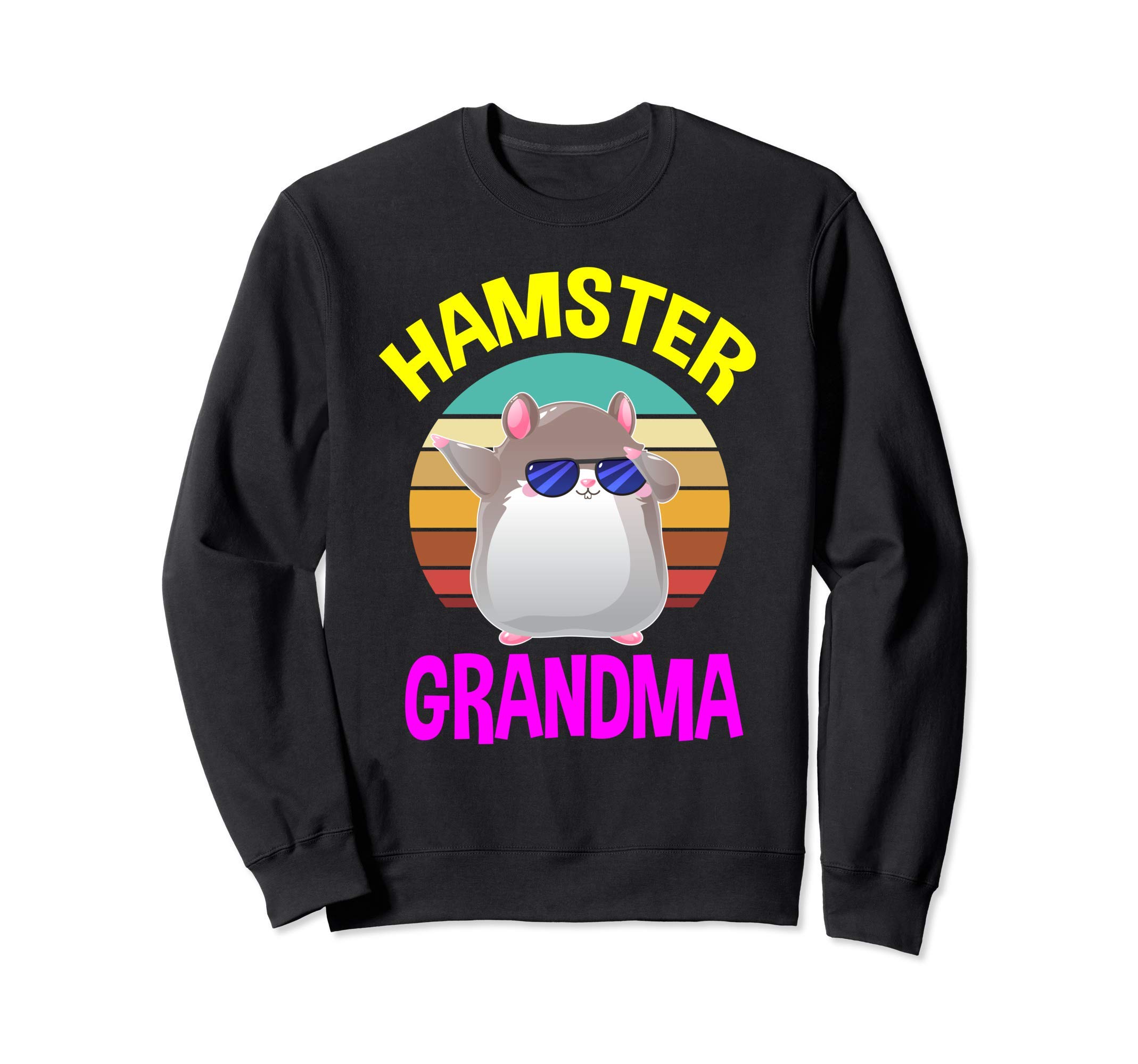 

Hamster Shirt Grandma Nana Cute Funny Costume Gifts Sweatshirt чорний
