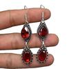 Bohemian Water Drop Ruby Earrings Pendants - Women's European & American Style Jewelry