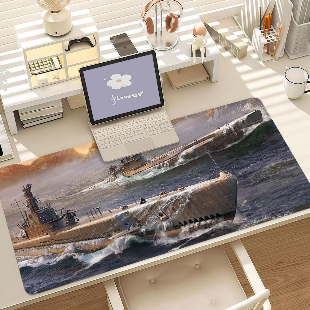 Game World Of Wwarships Mouse Pad Anti Slip Rubber Edge Locked Thickened Laptop Gaming Desk Mat