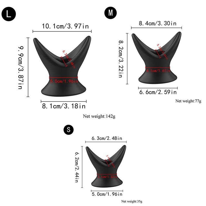 Adult Women Men Gay Vshaped Silicone Hollow Butt Plug Speculum Anus Expander Tunnel PeekingInto The Vagina And Anal