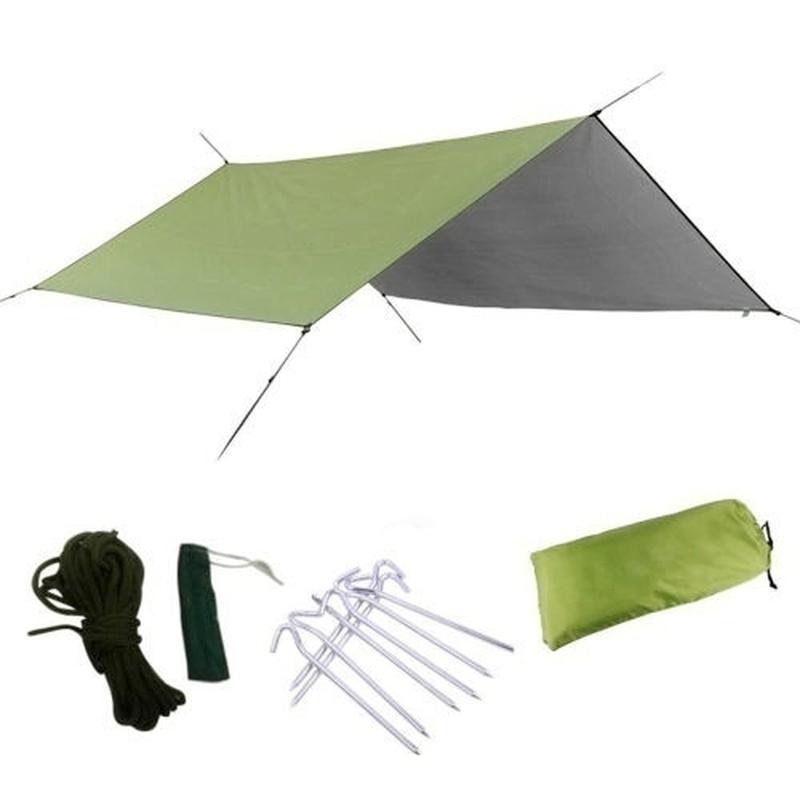 Portable Lightweight Camping Tent Tarp Shelter Mat Hammock Cover Waterproof Gear