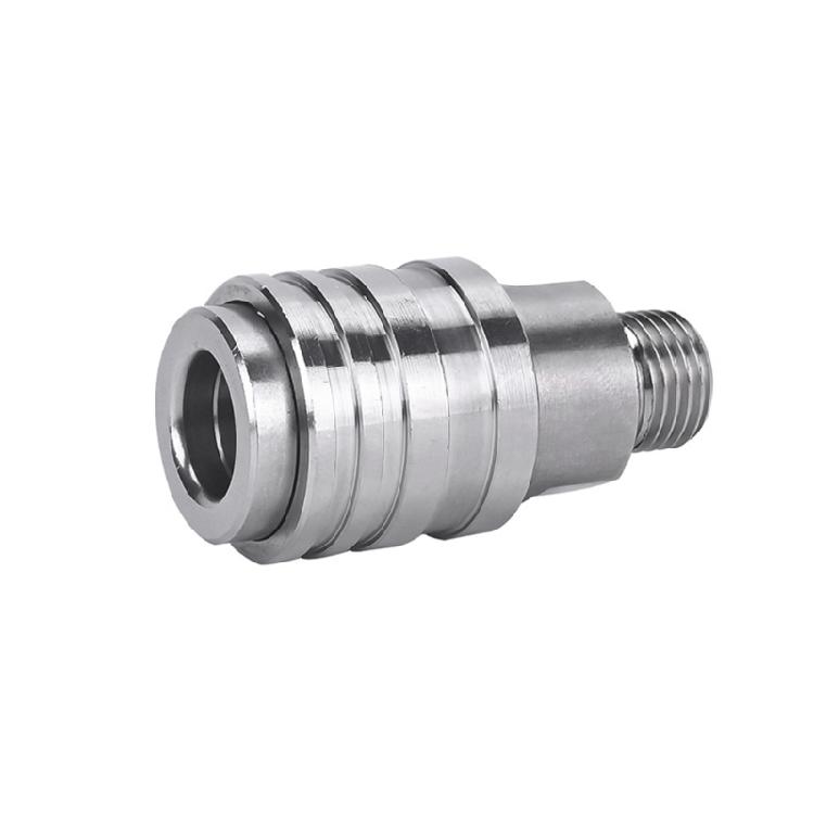 Σετ Αυτοασφαλιζόμενο Ταχυσύνδεσμος από Ανοξείδωτο Ατσάλι 1/4" για Πλυντήρια Υψηλής Πίεσης