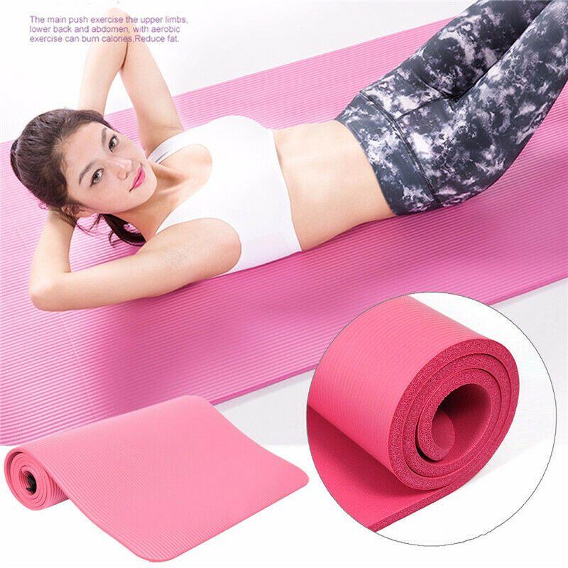 Premium Qualität 10mm Dicke Große Yogamatte Mit Hochdichter Rutschfester Oberfläche