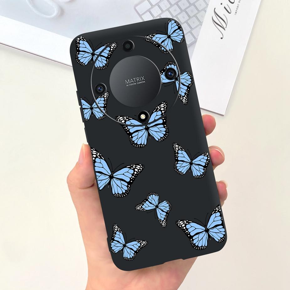 Für Honor Magic6 Lite Hülle Honor X9b Hübsche Mädchen Sonnenblumen Hülle Weiche Silikon Handyhülle Für Honor Magic6 Lite HonorX9b Bumper