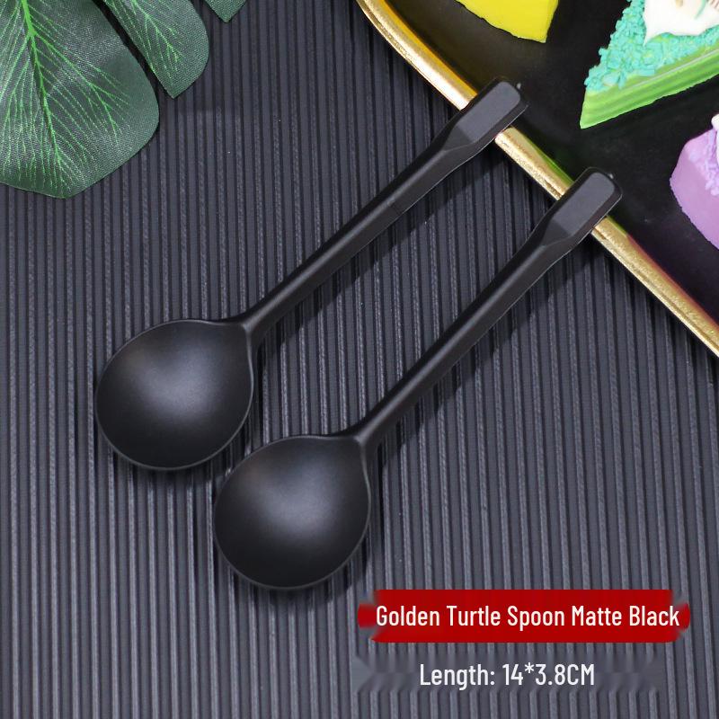 

Golden Turtle Thickened PS Plastic Disposable Dessert Spoon