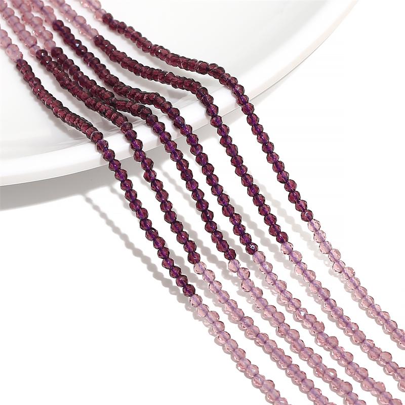 125/195 bucăți margele de sticlă de cristal gradient multicolore mărgele distanțare libere pentru bricolaj, colier, brățări, bijuterii