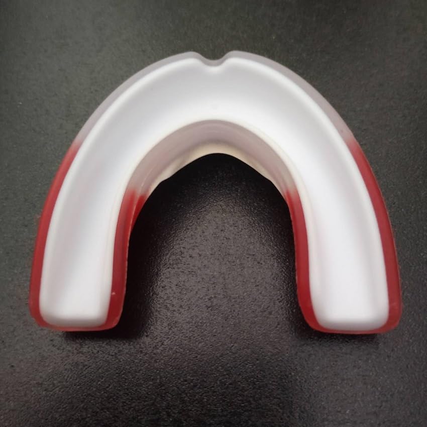 AONFIT Fitness Martial Arts Boxing Basketball Rugby All Sports Children Junior Mouthpiece (White/Red)