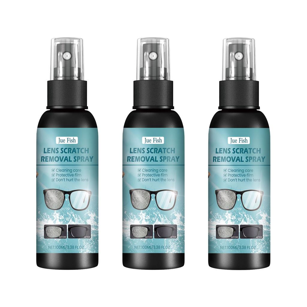 Pulitore Lenti Occhiali Spray Rimuovi Graffi Occhiali Pulitore Polvere Impronte Dita Olio Lenti Ripristina Chiarezza Lenti Spray Pulitore