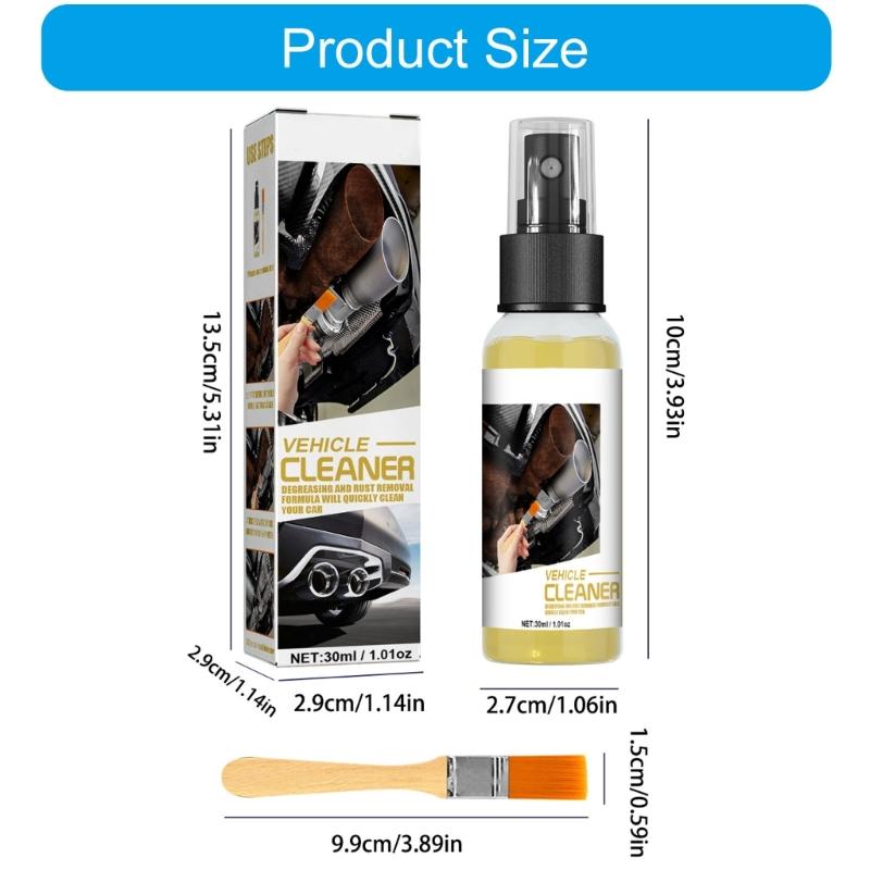 30ml Multifunction Car Rust Removal Spray Rust Remover Spray Derusting Paint Rust Inhibitor Car Maintenance Rust Remover