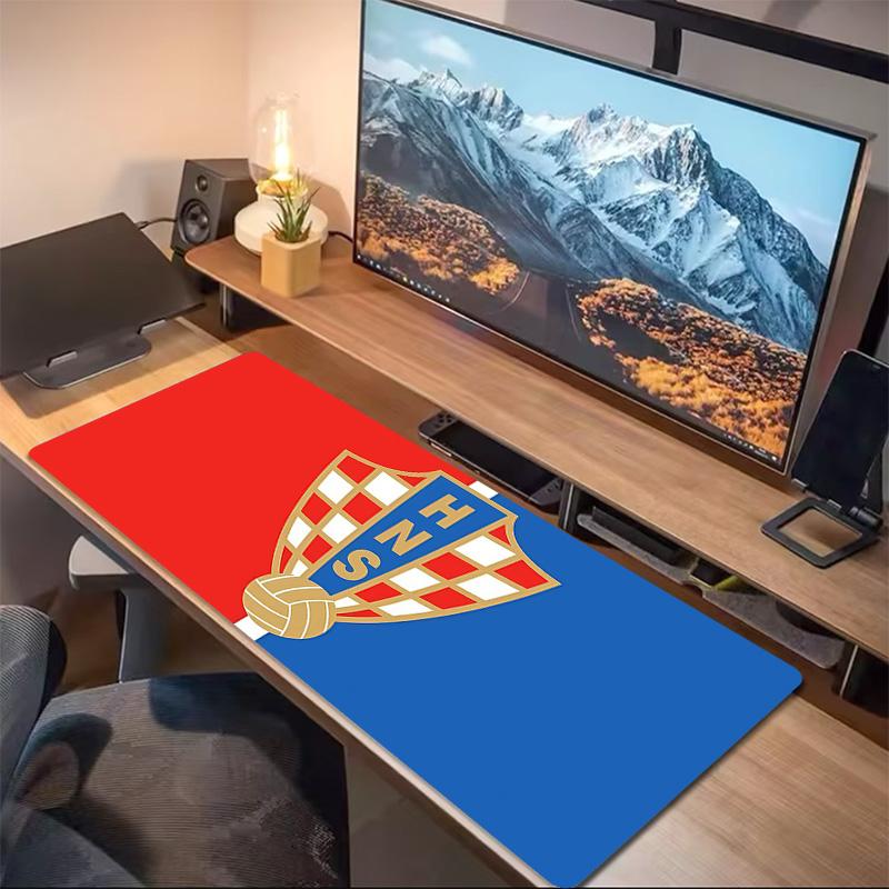 Croatia National Football Team Print Cushion Non-slip Laptop Tablet Big Mousepad XXL Mat Mini PC Playmat With Lock edge