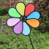 Colorful Eight-Leaf Cloth Pinwheel Spinner - Ideal for Kids’ Garden or Real Estate Decor
