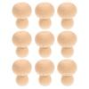 10Pcs Wooden Mushroom DIY Unfinished Ornaments Painting Sets Graffiti Home Decoration Unfinished Mushroom Models