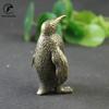 Solid Brass 210g Antarctic Penguin Figurines Miniatures Office Desk Ornament Tea Pets Paperweight Vintage Animal Statue Crafts