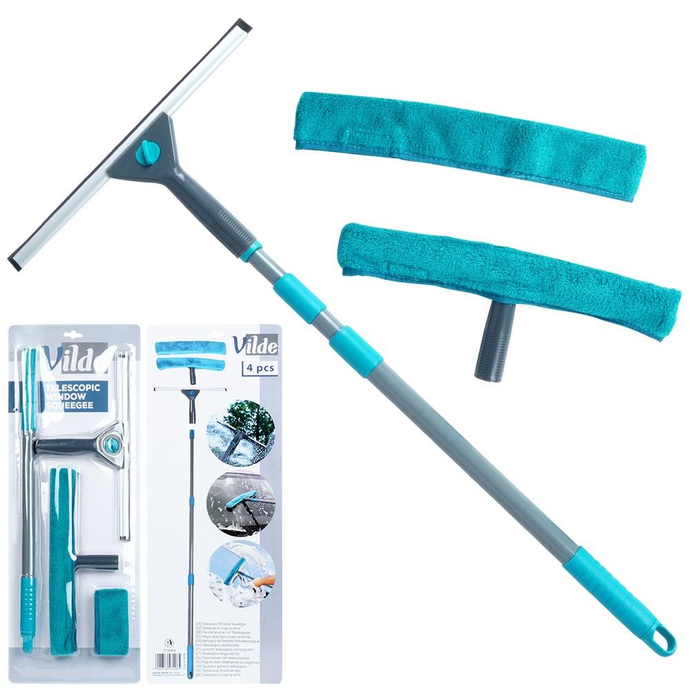 Telescopic Window Mop with Squeegee 57-128 Cm 4 Pcs.