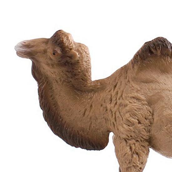 Simulation Camel Model Standing Kneeling Single Two Humped Camel Figurine Miniature Desert Animal Educational Toy Collectible Decoration