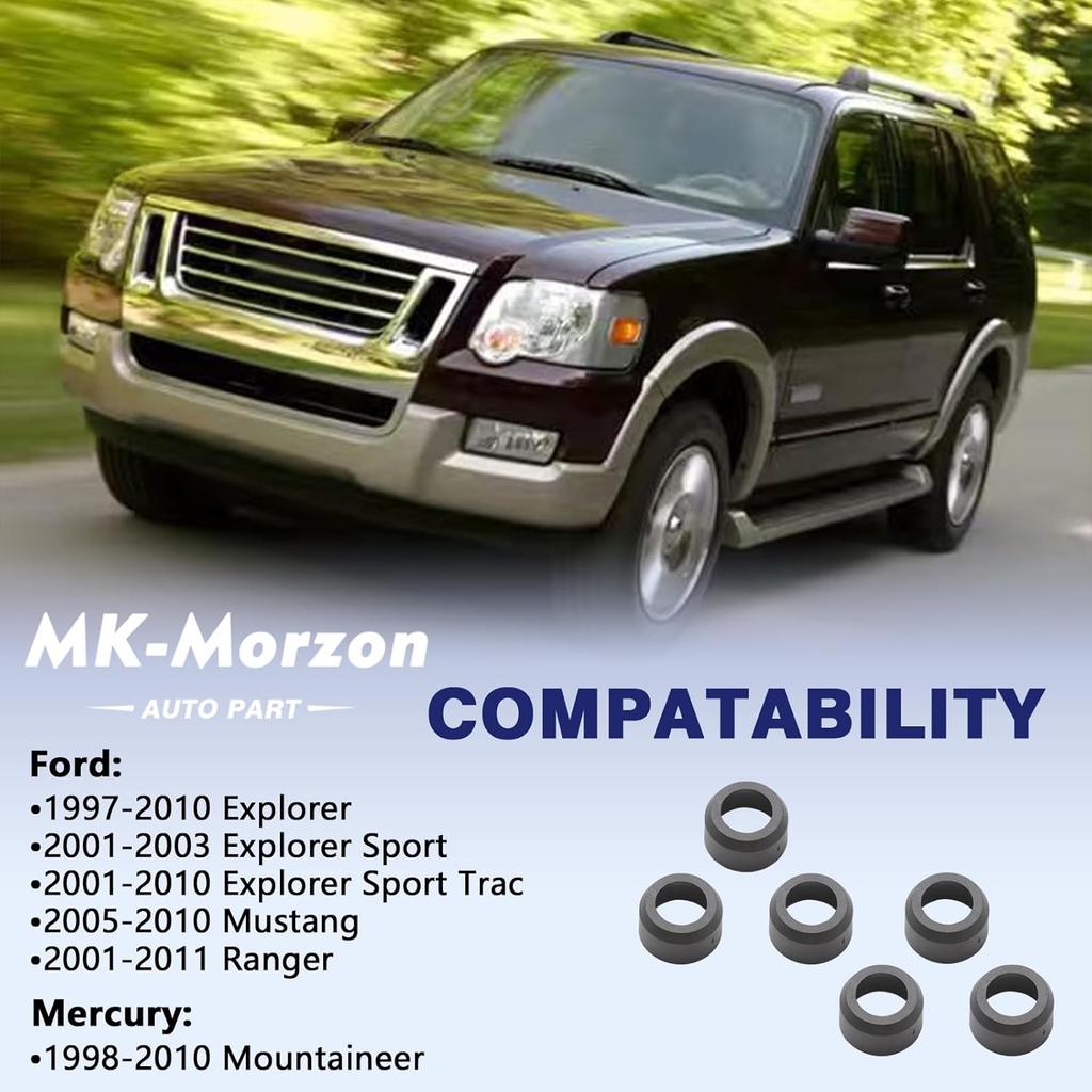 926-028 Fuel Injector Sleeve Seal Adaptor Kit Compatible with Ford Explorer Sport Trac Mustang Ranger Mercury Mountaineer V6 4.0L Engine Replace#