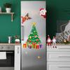 Christmas Magnets Santa Claus Tree Bell Holiday Winter Stickers Magnetic Christmas Decorations For Whiteboard Kitchen Cabinet
