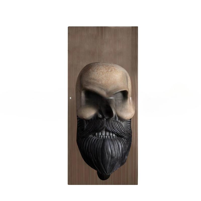 Motorsykkelhjelm Skalle Ramme Dekorative Resinpynt Hengende Dekorasjoner Hjem Gårdsplass Design Motorsyklist