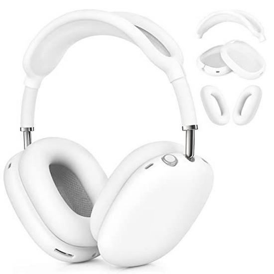 Solid Color Silicone Protective Case for AirPods Max - Over-Ear Soft Shell Cover