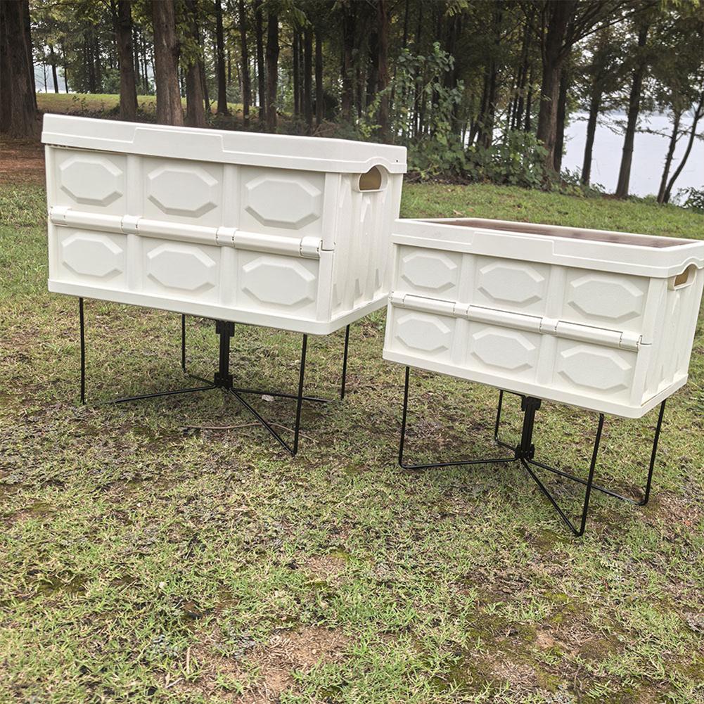 Cutie organizator pliabilă din oțel carbon, suport pentru cutie de depozitare din fier, cutii de depozitare în aer liber, rafturi pentru picnic în aer liber, pescuit